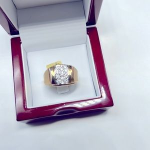 Diamonds 14K Solid Gold Ring